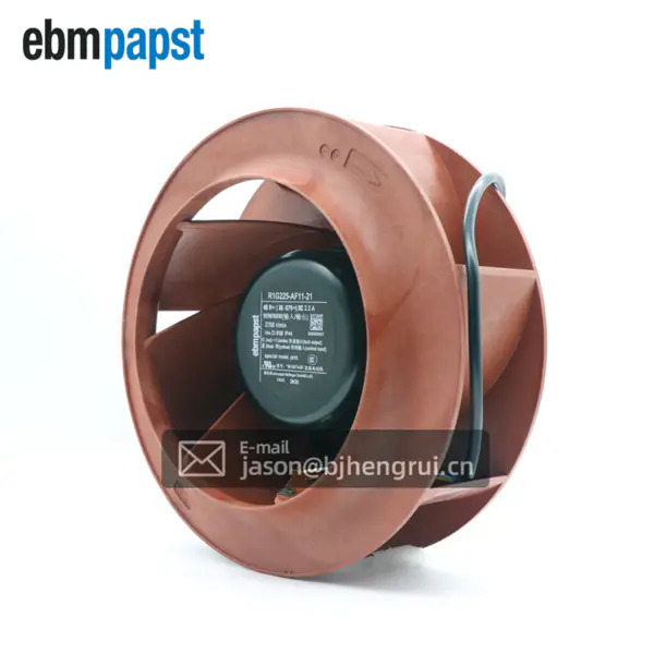 Ebmpapst R1G225-AF11-21 225mm 95W 2.2A EC Backward Curved centrifugal Network Cabinet Cooling Fan (Ventilador de arrefecimento de armário de rede centrífugo curvado para trás)
