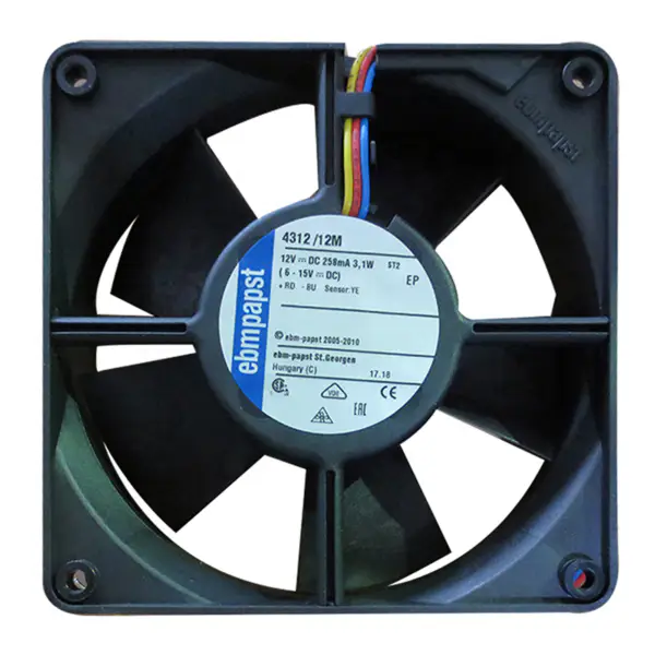 Ebmpapst 4312/12M ventilador axial compacto 120*120*32mm 12V 3.1W ventilador de arrefecimento