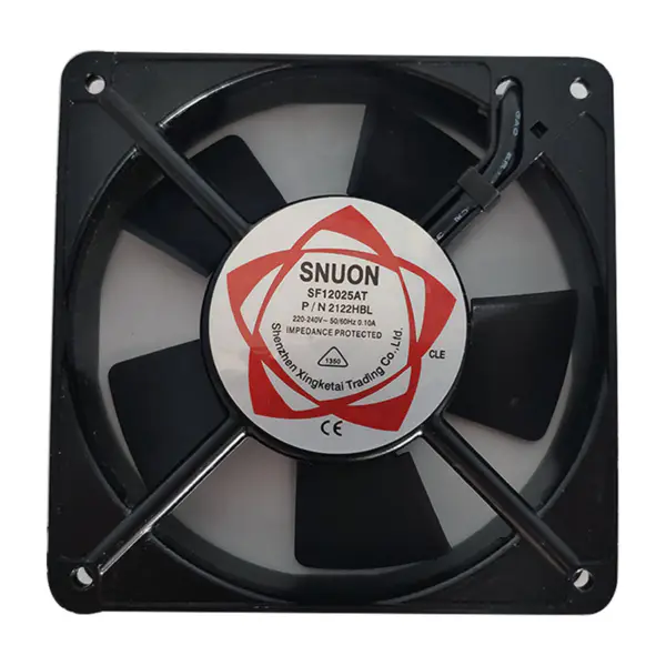 Ventilador de rolamento de esferas duplo 12CM 120*120*25mm Ventilador axial Carbinet 220V SF12025AT 2122HBL ventilador de arrefecimento silencioso