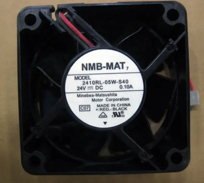 NMB-MAT 2410RL-05W-S40 DC 24V 0,10A 6025 ventilador com inversor de 2 fios