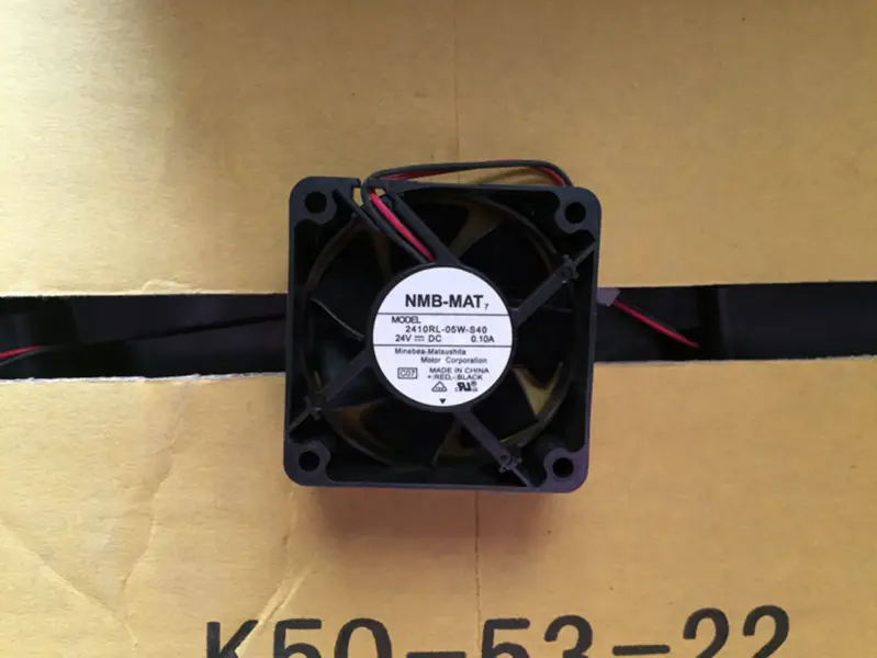 NMB-MAT 2410RL-05W-S40 DC 24V 0,10A 6025 ventilador com inversor de 2 fios