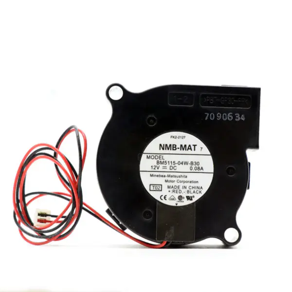 Original Japão NMB BM5115-04W-B30 5015 12VDC 0.08A 50*50*15mm 0.72W 2.1CFM 3500 RPM Ventilador de arrefecimento axial