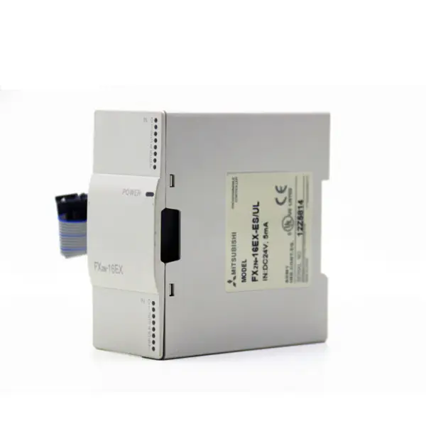 Controlador de máquinas Mitsubishi FX PLC Bloco de extensão do módulo de entrada FX2 FX2N-16EX-ES/UL