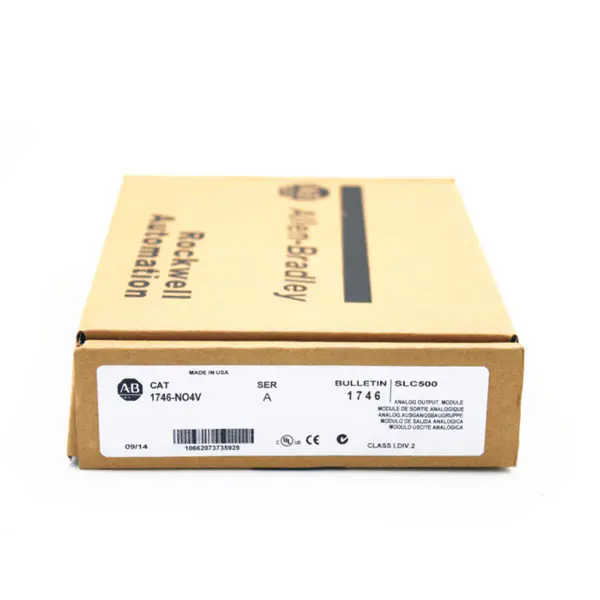 Allen-bradley Rockwell Automation Moldagem por injeção Analógica Simples Unitária PLC Stock Allen Bradleu 1746-NO4V