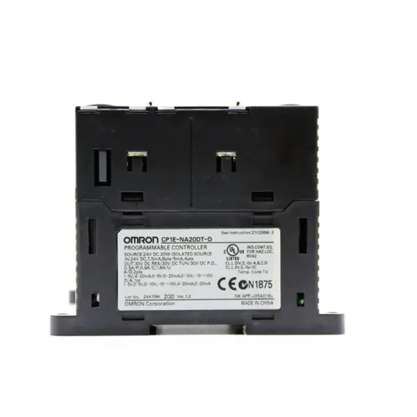 Controlador de máquinas de automação Omron PLC CP1E N20 Módulo CPU CP1E-NA20DT-D