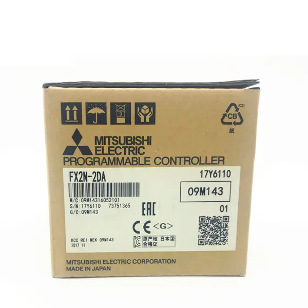Venda quente do PLC da série FX2N da Mitsubishi FX2N 2DA Módulo de saída analógica FX2N-2DA