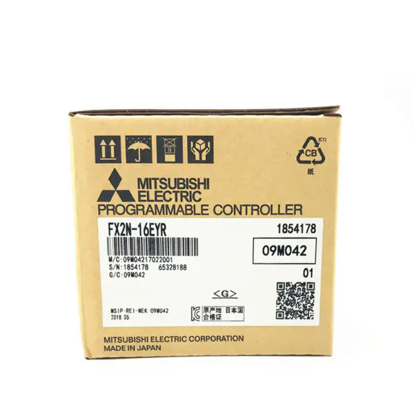 Mitsubishi FX 2N 16EYR Controlo PLC Unidade de extensão de saída FX2N FX2N-16EYR
