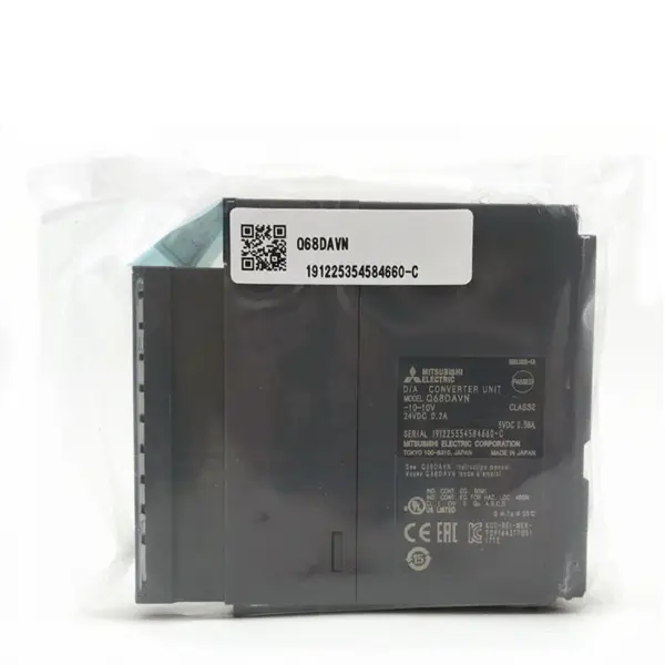 Módulo de saída analógica digital PLC Mitsubishi Melsec-Q Q68DAVN
