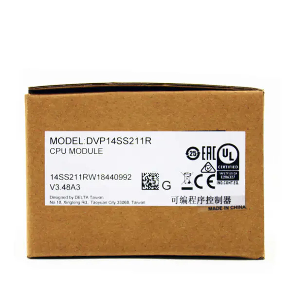 Delta DVP SS 14 SS2 14SS211R PLC 14SS2 DVP-14SS2 Módulo de CPU Digital DVP14SS211R com Pacote de Entrada RS232 Ect Industrial
