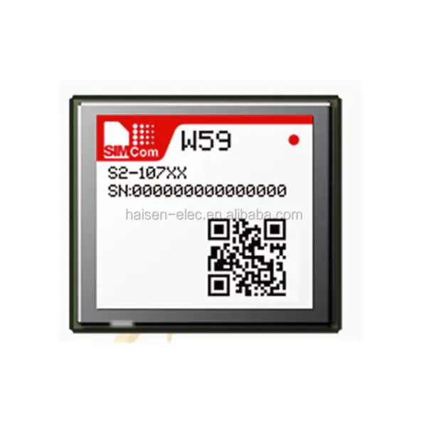 um módulo Wi-Fi e BT pequeno, de baixo consumo e baixo custo baseado no chipset Qualcomm QCA-6574A-3 SIMCOM WIFI W59
