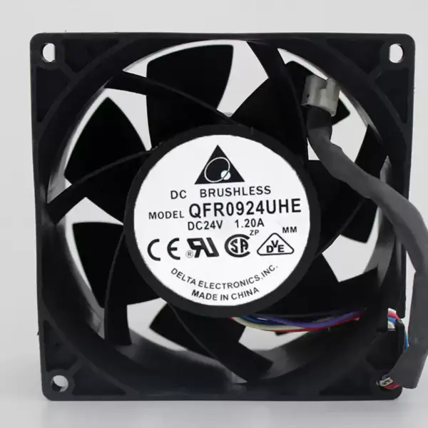 Novo DELTA 9238 9038 24V 1.2A QFR0924UHE ventilador com inversor