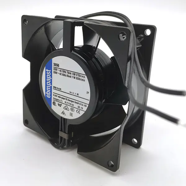 50hz 230V 0,05A 8,5W 2400 1/min 68m3 / h 92*92*38mm ebmpapst 3556 Ventilador axial