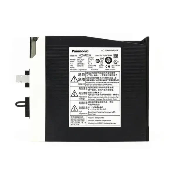 Servoaccionamento AC série A5 Panasonic 750W MINAS A5 MCDHT3520