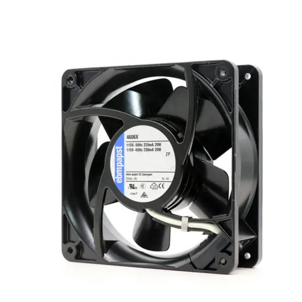 tamanho 119 x 119 x 38mm 115 V AC caudal de ar 180m3 / h 3100rpm 4606X ebmpapst ventoinha de arrefecimento