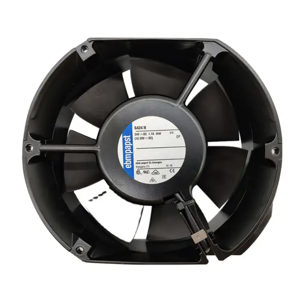 tamanho 150 x 172 x 51mm 24 V DC caudal de ar 480m3 / h 4000rpm 6424H ventoinha de arrefecimento ebmpapst