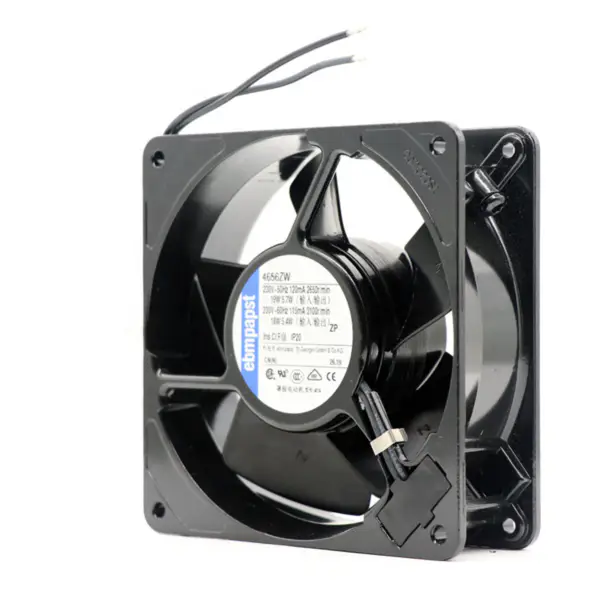 tamanho 119 x 119 x 38mm 230 V AC caudal de ar 160m3 / h 2650rpm 4656ZW ventoinha de arrefecimento ebmpapst