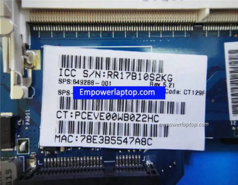 Placa-mãe HP G6 G6-1000 G6-2000 649288-001