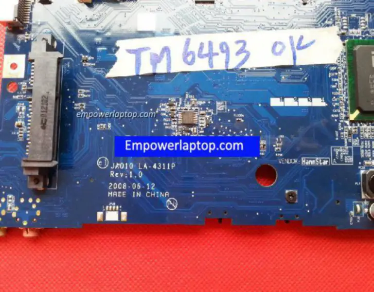 Acer TravelMate 6493 MBTQ702001 JAQ10 LA-4311P SOCKET PGA478 Placa-mãe