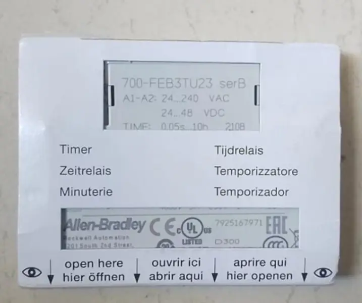 AB 700-FEB3TU23 Relé de tempo FEB3T