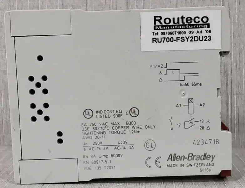 AB 700-FSY2DU23 RELÉ DE TEMPO