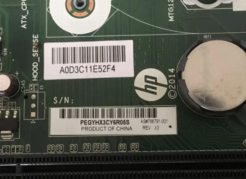 Placa-mãe HP 280 G1 FX-ISB-8X-2 766791-001