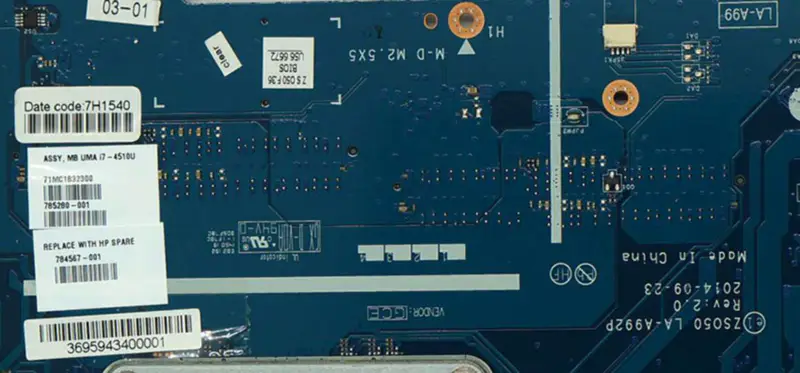 Placa-mãe para computador portátil HP 15-R 784567-001 784567-501 784567-601 LA-A992P I7-4510U