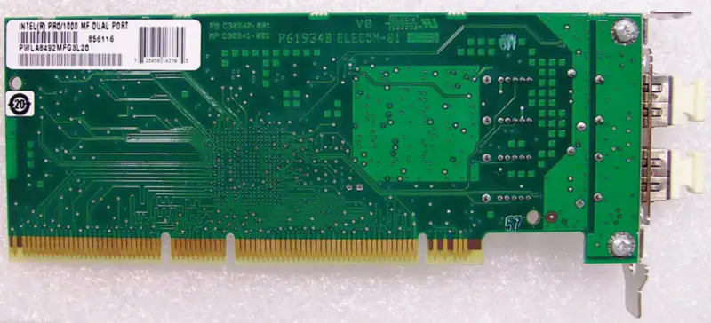 Adaptador de fibra dupla PCI-X PRO/1000 MF Intel PWLA8492MFG3L20