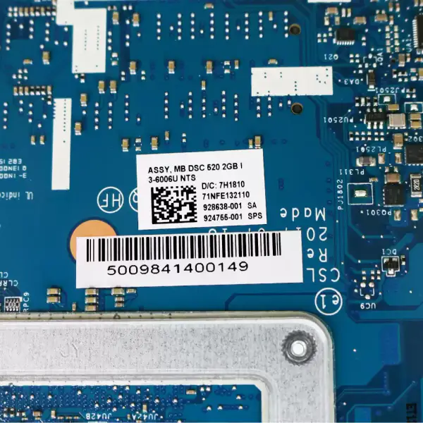 HP 250 G6 15-BS 924755-001 924755-501 924755-601 CSL50/CSL52 LA-E791P com placa-mãe para computador portátil SR2UW i3-6006u DDR4