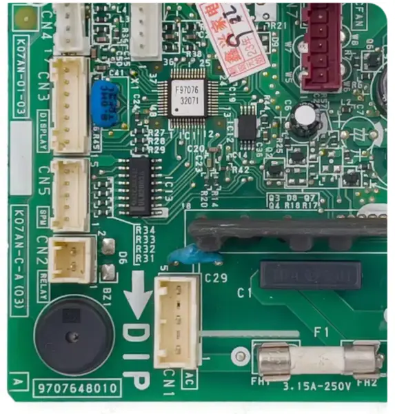 Placa de controlo do ar condicionado Fujitsu K07AN-C-A(03) Circuito PCB K07AN-01-03 9707648010
