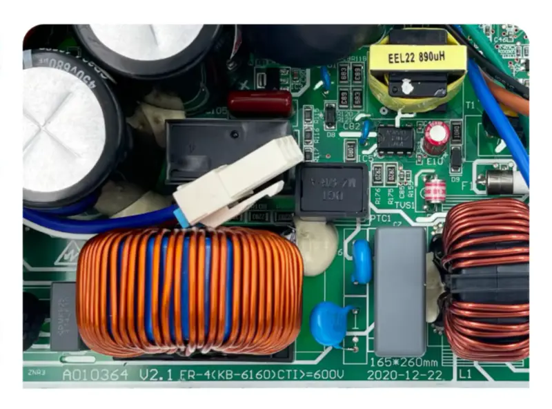 Placa de controlo da unidade exterior do ar condicionado TCL FR-4(KB-6160)CTI=600V A010364