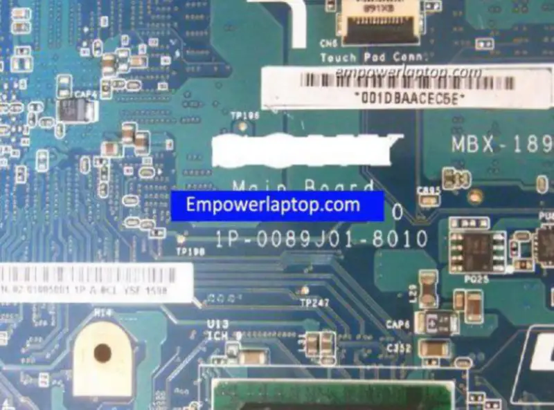 Placa-mãe Sony VGN-FW A1568977C MBX-189 M762 1P-0089J01-8010