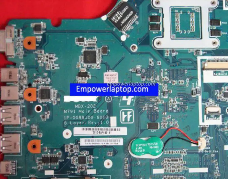 Placa-mãe Sony A1665247A MBX-202 M791 1P-0089J00-6010