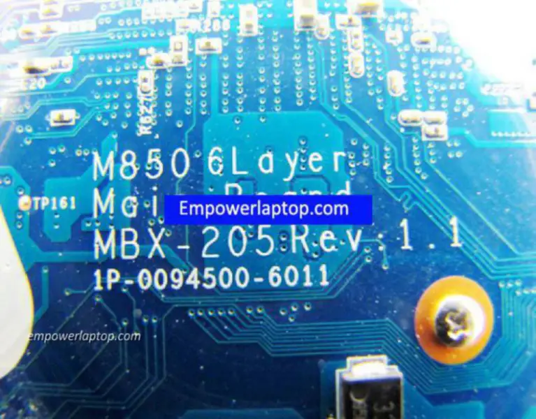 Placa-mãe Sony A1730145A MBX-205 M850 1P-0094500-6011