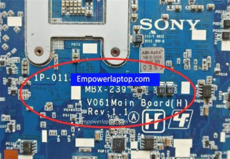 Placa-mãe Sony VPC-CB MBX-239 A1848532A 1P-0113201-8011