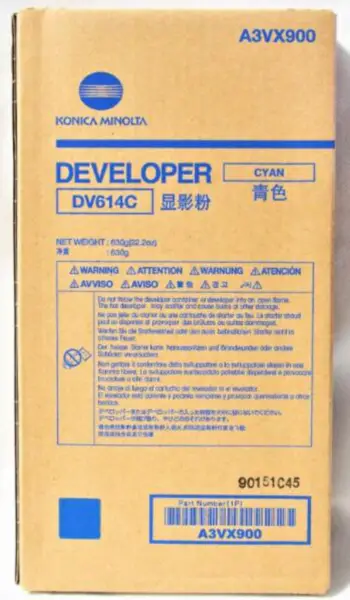 Revelador de ciano Konica Minolta DV-614C (A3VX900)