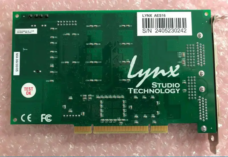 Lynx AES16 Interface de áudio PCI AES/EBU de 8 canais A/D/A 192kHz /DAB/Streaming