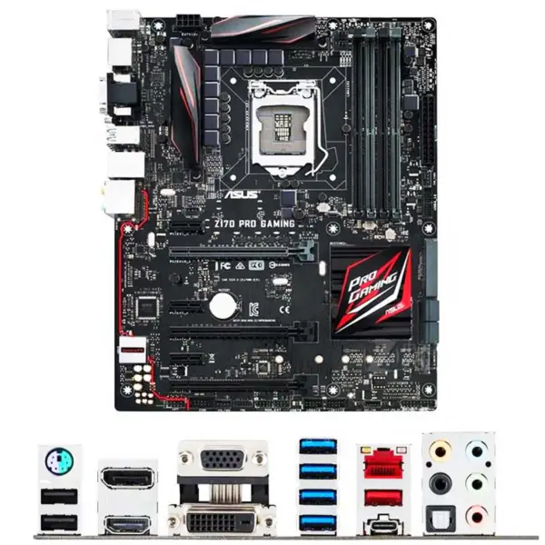 Placa-mãe para jogos Z170 para Asus Z170 Pro Gaming