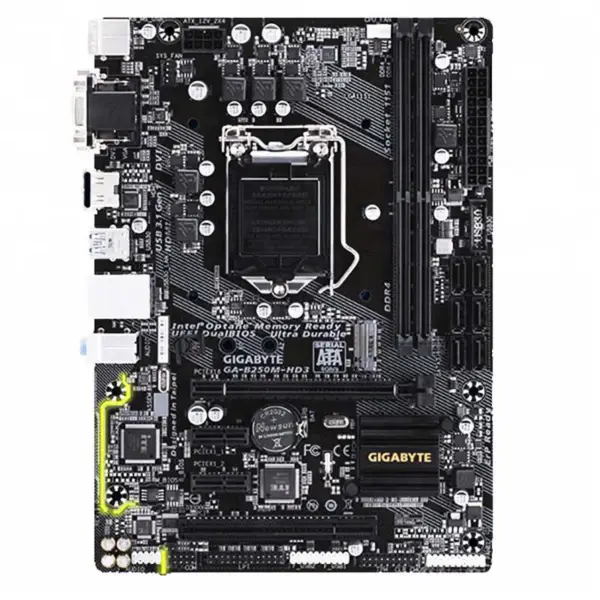 Placa-mãe para jogos Gigabyte B250m-hd3 com suporte para I3 I5