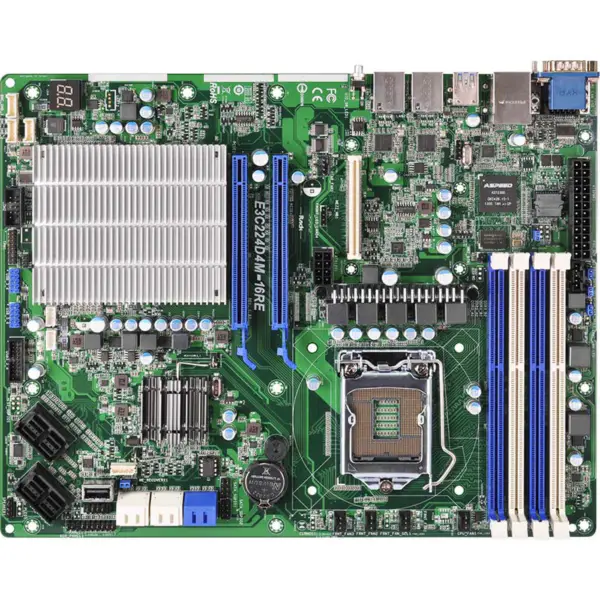Asrock E3c224d4m-16re Lga1150 Ddr3 Suporte E3-1200 V3