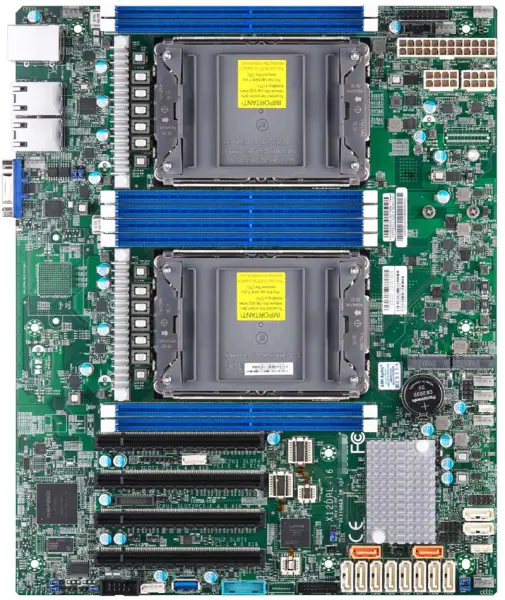 X12dpl-i6 para placa-mãe Supermicro Lga-4189 Xeon Scalable Processors Pci-e 4.0 Sata3 (6 Gbps) Dual Lan com Intel I210