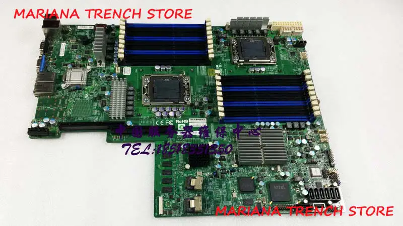 X8dtu-6f+ para placa-mãe Supermicro com processador Xeon série 5600/5500 82576 Controlador Ethernet Gigabit de duas portas Ipmi 2.0