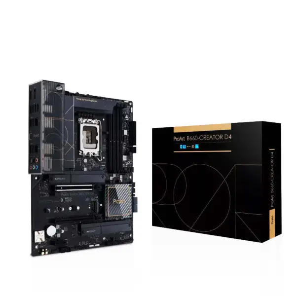 Proart B660-creator D4 Atx Motherboard Lga 1700 Processadores Core de 12ª/13ª geração