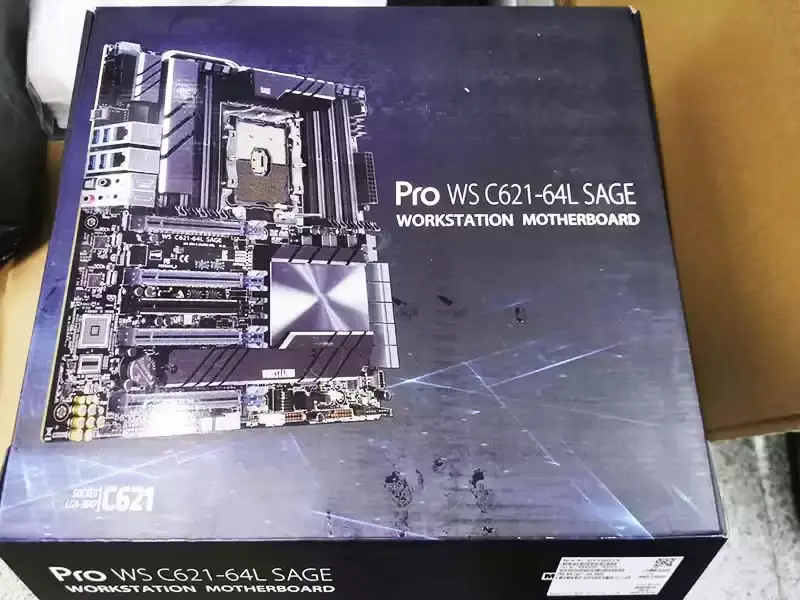 Pro Ws C621-64l Sage Workstation Motherboard Lga3647 Processadores escaláveis Xeon de 1ª/2ª geração