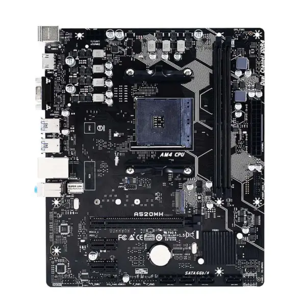 A520mh Para Biostar Motherboard A520 Socket Am4 64gb Ddr4 M.2 Micro Atx