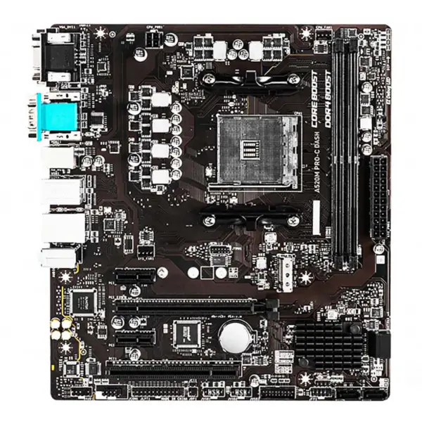 A520m Pro-c Dash Para Msi Am4 Ddr4 64gb M.2 Sata3 Usb3.2 Gen1 Micro Atx Motherboard