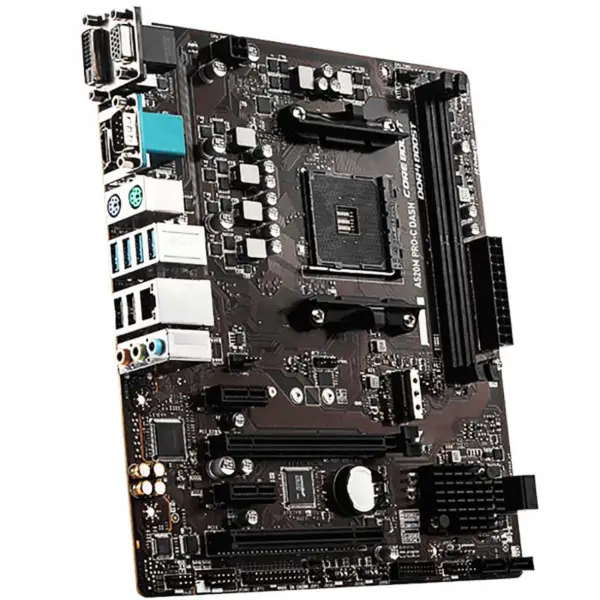 A520m Pro-c Dash Para Msi Am4 Ddr4 64gb M.2 Sata3 Usb3.2 Gen1 Micro Atx Motherboard