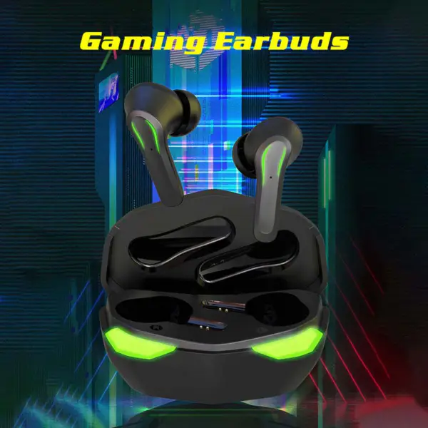 2023 Auriculares sem fios mãos-livres para telemóveis Auriculares para jogos com baixa latência de 65ms e cancelamento de ruído D17 Tws Earbuds