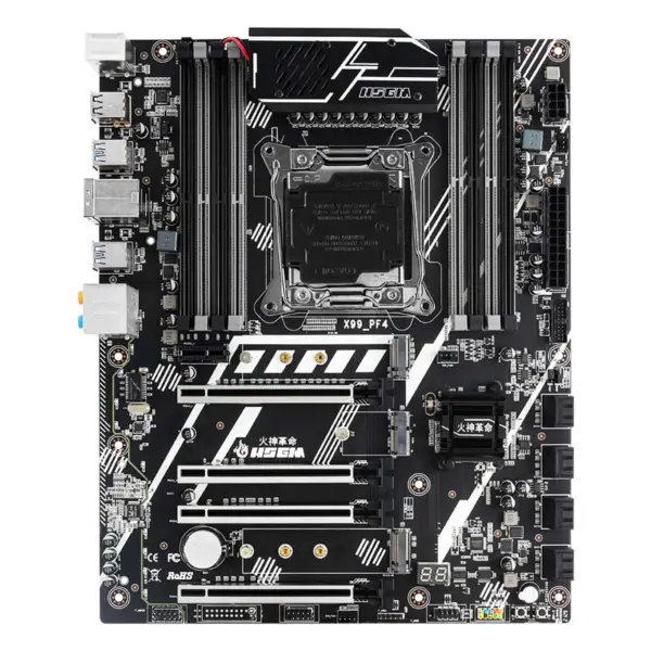 Hsgm X99-pf4 Suporte para processador de 22nm Servidor Universal Pci-e 3.0 Placa-mãe para computador