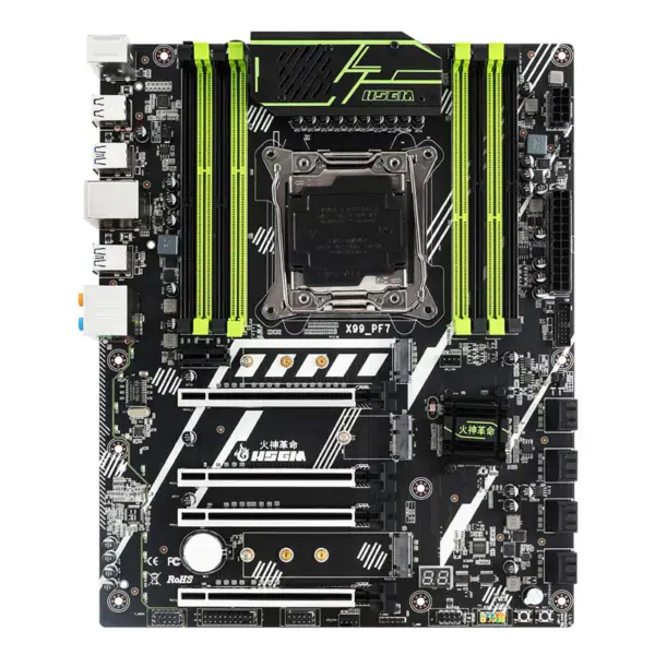 Hsgm X99-pf7 Suporte para quatro canais Ddr3/ddr4 X99 Chipset Placa-mãe para servidor