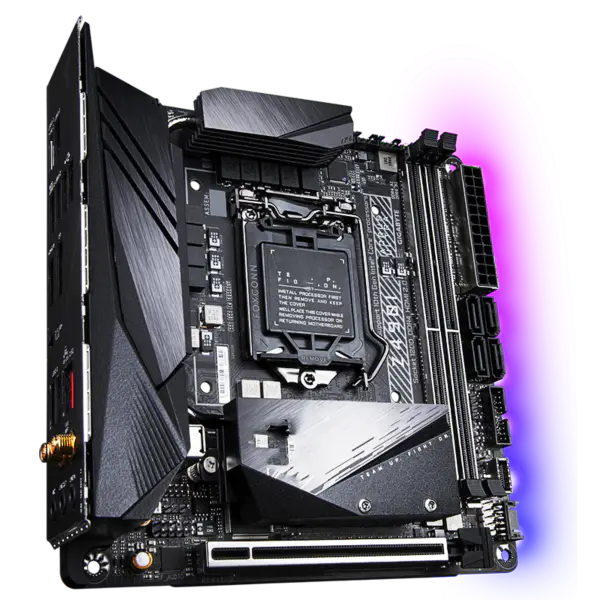 Placa-mãe Ga Z490 Z490m Lga 1200 Placa-mãe de 10ª geração 10600kf 10700k 10850k Z490i Aorus Ultra Wifi Itx
